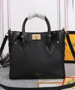 Louis Vuitton On My Side MM Tote In Black