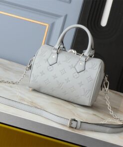 Alternative view of Louis Vuitton Other Leathers Speedy Bandouliere 20 Handbag In Washed Blue