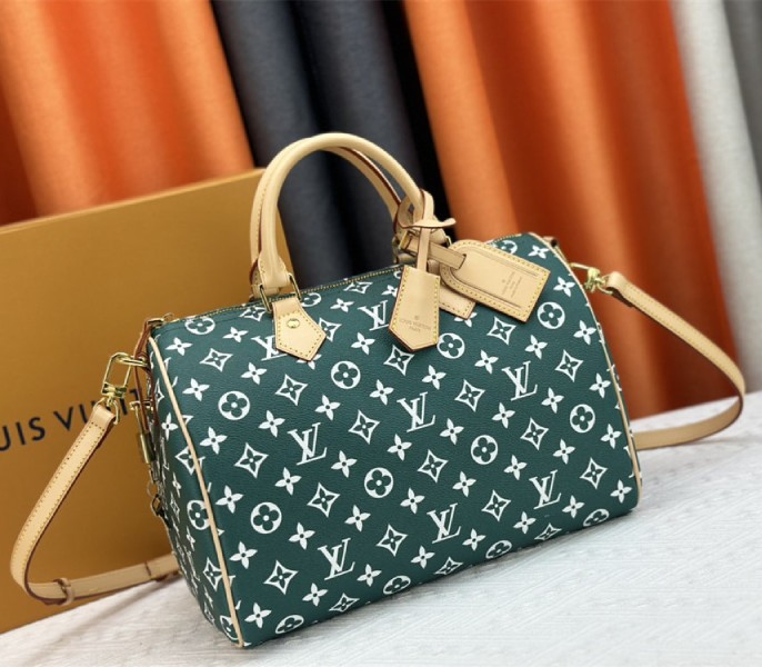 Louis Vuitton Speedy P9 Bandouliere 30 Bag In Green - Image 2