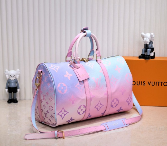 Louis Vuitton Spring 2022 Keepall 45 Luggage In Sunrise Pastel - Image 2