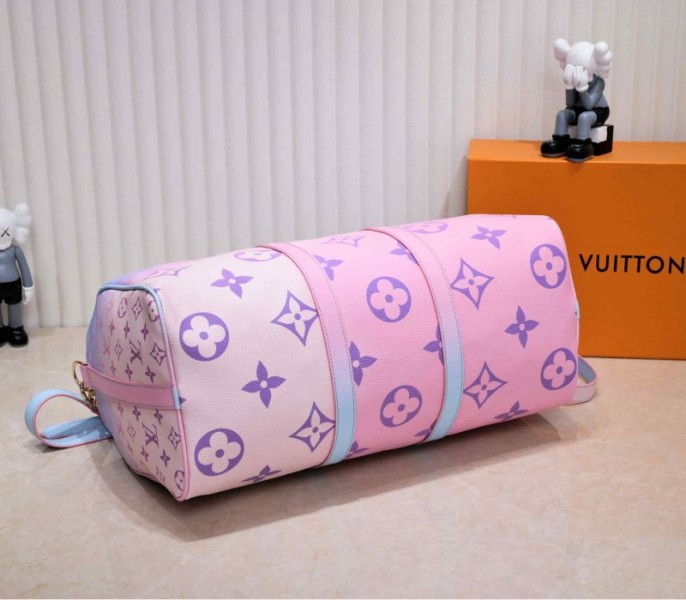 Louis Vuitton Spring 2022 Keepall 45 Luggage In Sunrise Pastel - Image 4