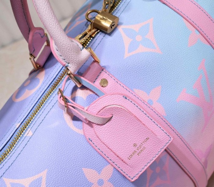 Louis Vuitton Spring 2022 Keepall 45 Luggage In Sunrise Pastel - Image 7