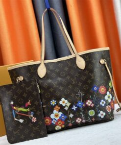 Louis Vuitton X TM Monogram Canvas Neverfull MM