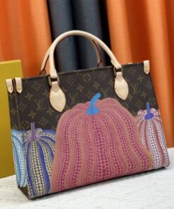 Alternative view of Louis Vuitton X YK Monogram Canvas Onthego MM Tote In Pumpkin
