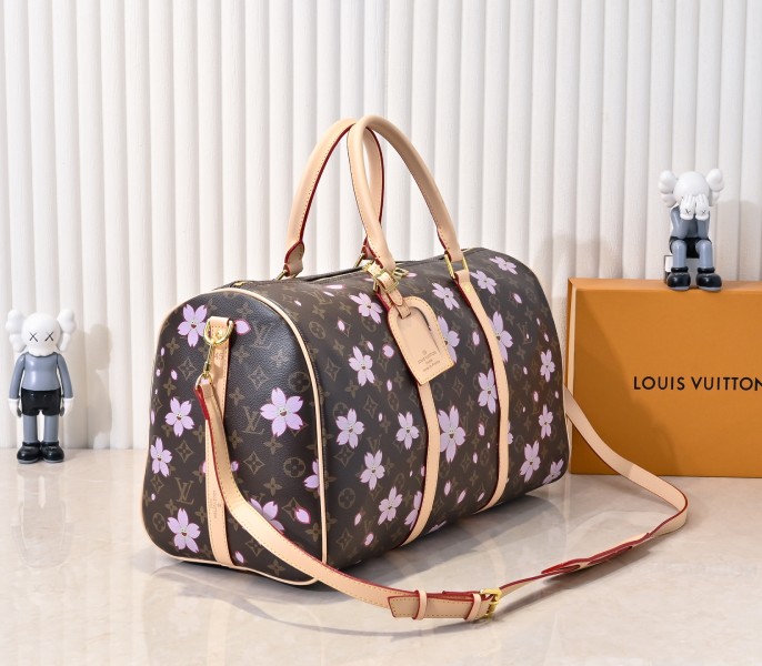 X TM Monogram Canvas Keepall 45 With Cherry Blossom - Image 2