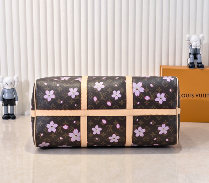 X TM Monogram Canvas Keepall 45 With Cherry Blossom - Image 4