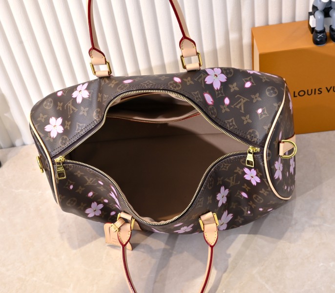 X TM Monogram Canvas Keepall 45 With Cherry Blossom - Image 5