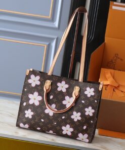 Alternative view of X TM Monogram Canvas Onthego MM With Cherry Blossom