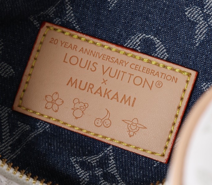 X TM Monogram Cherry Canvas Speedy Soft Bandouliere 30 In White - Image 6