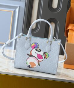 X TM Monogram Empreinte OnTheGo PM With Bijou Edition In Washed Blue